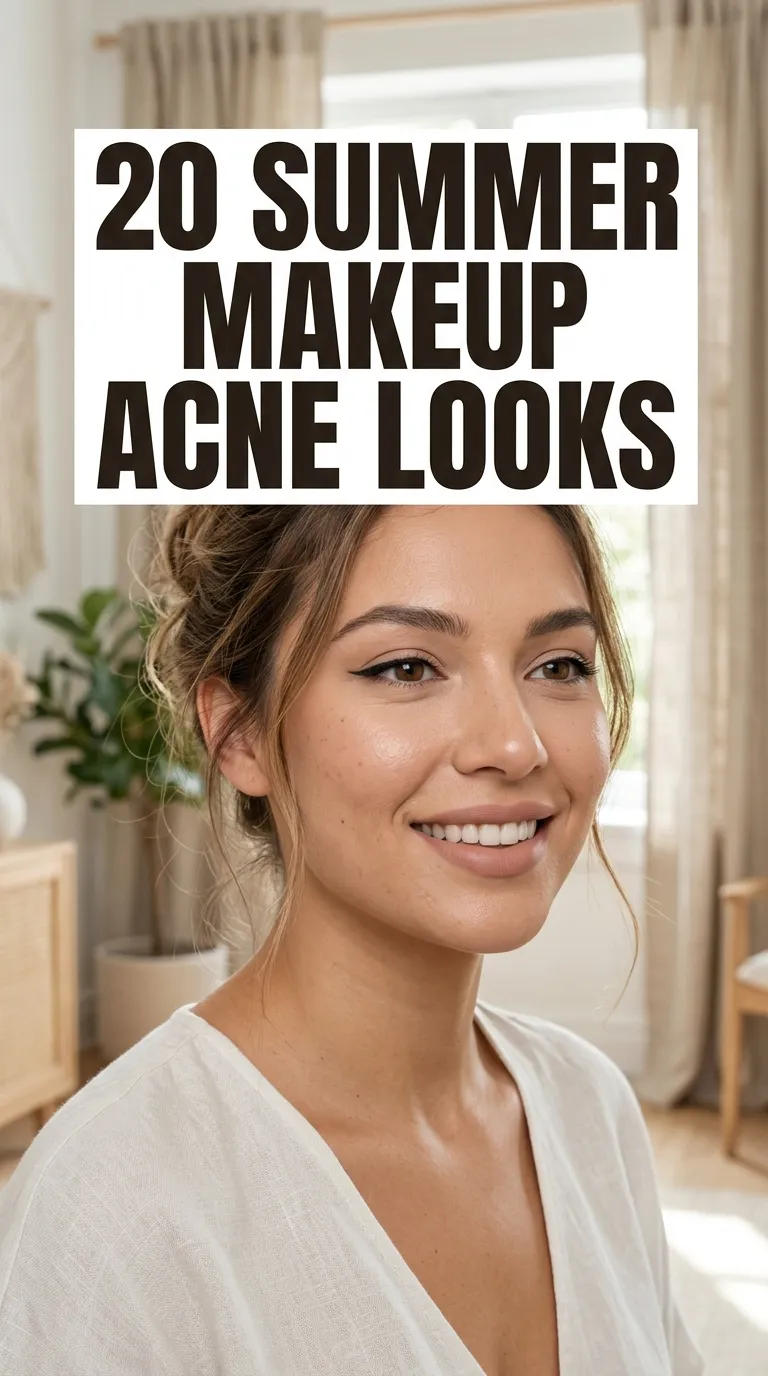 20 Summer Makeup Acne Ideas