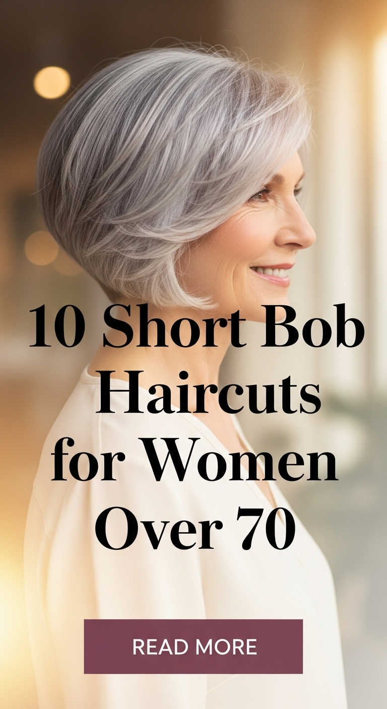 10 short bob haircuts for women over 70