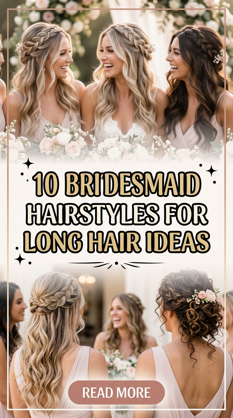 10 Bridesmaid Hairstyles For Long Hair Ideas