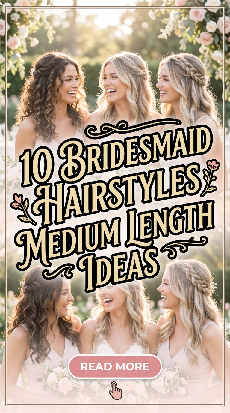 10 Bridesmaid Hairstyles Medium Length Ideas