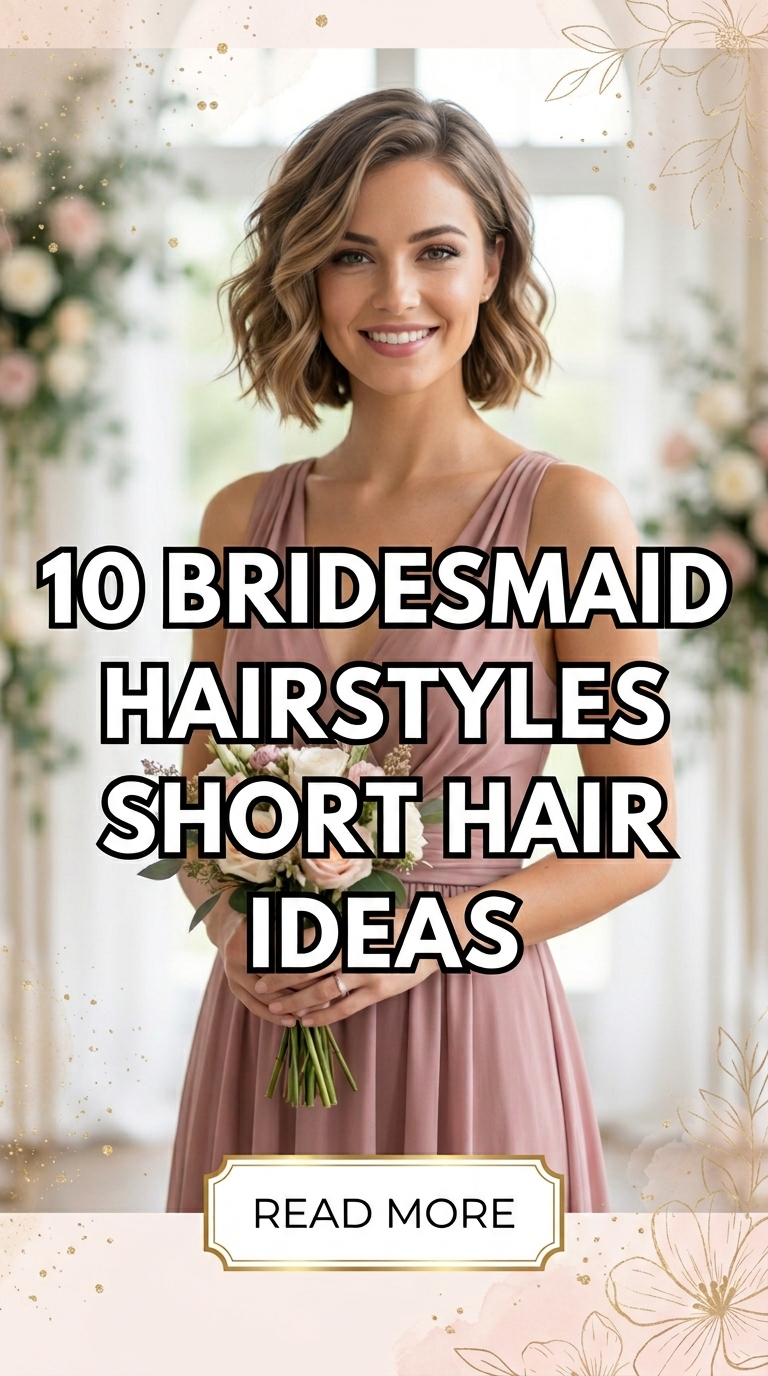 10 Bridesmaid Hairstyles Short Hair Ideas