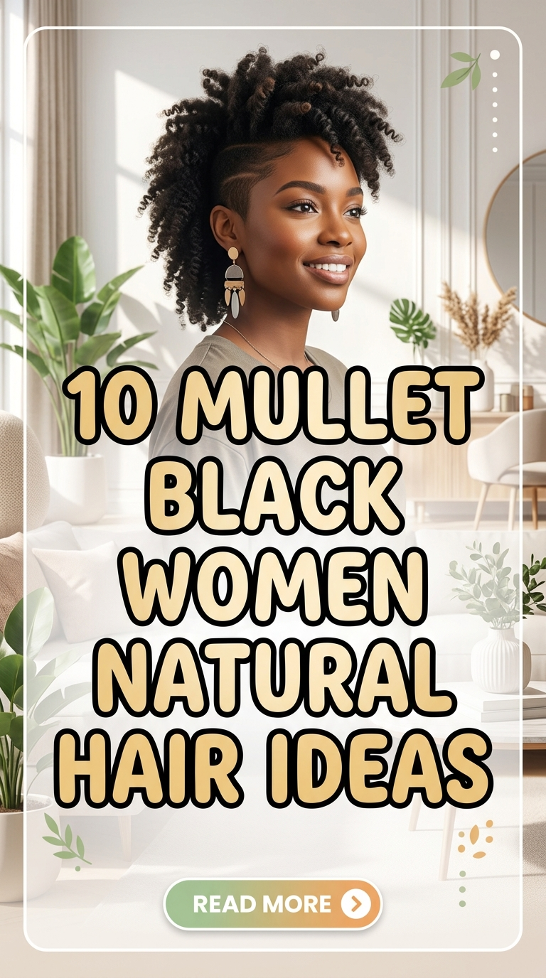 10 Mullet Black Women Natural Hair Ideas