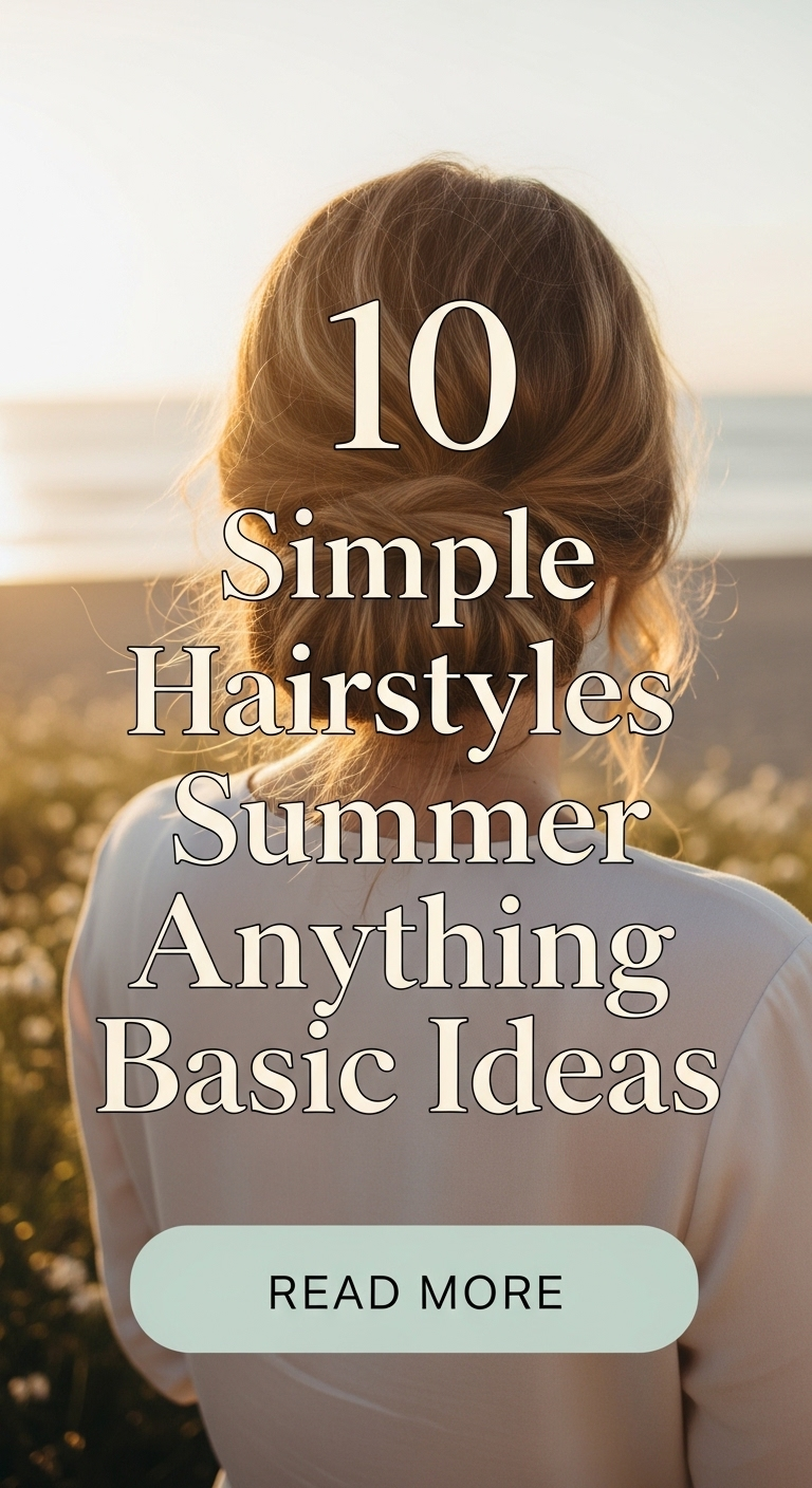 10 Simple Hairstyles Summer Anything Basic Ideas