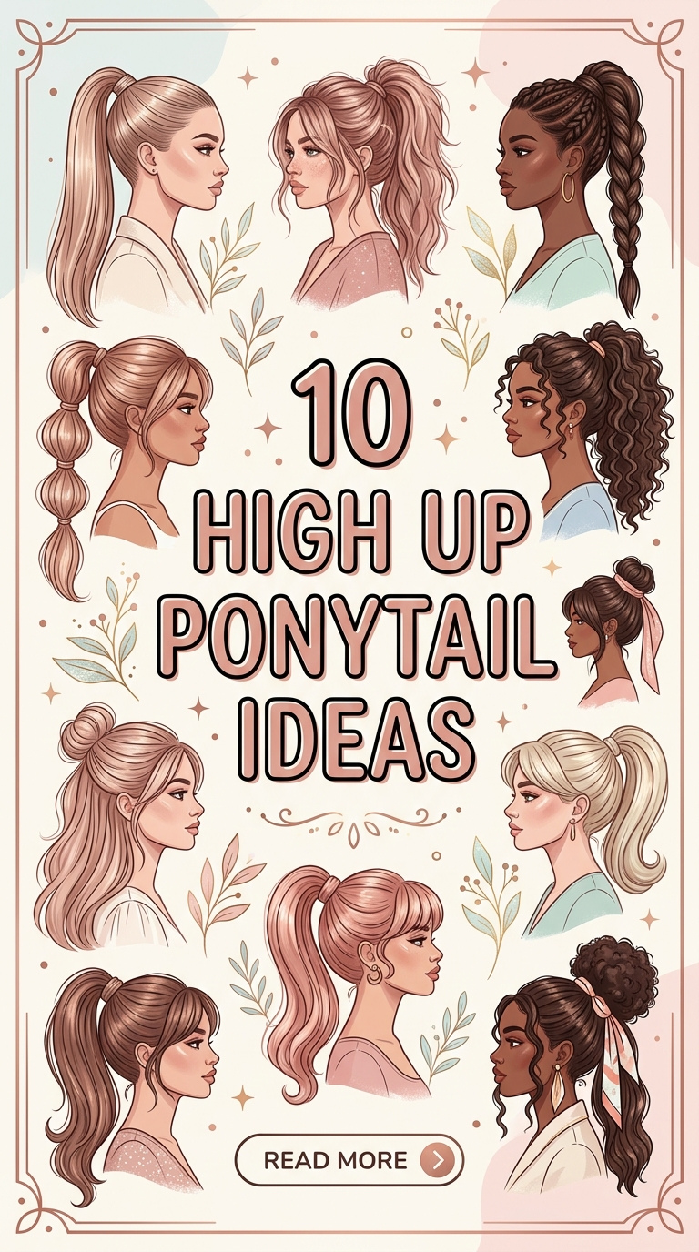 10 High Up Ponytail Ideas