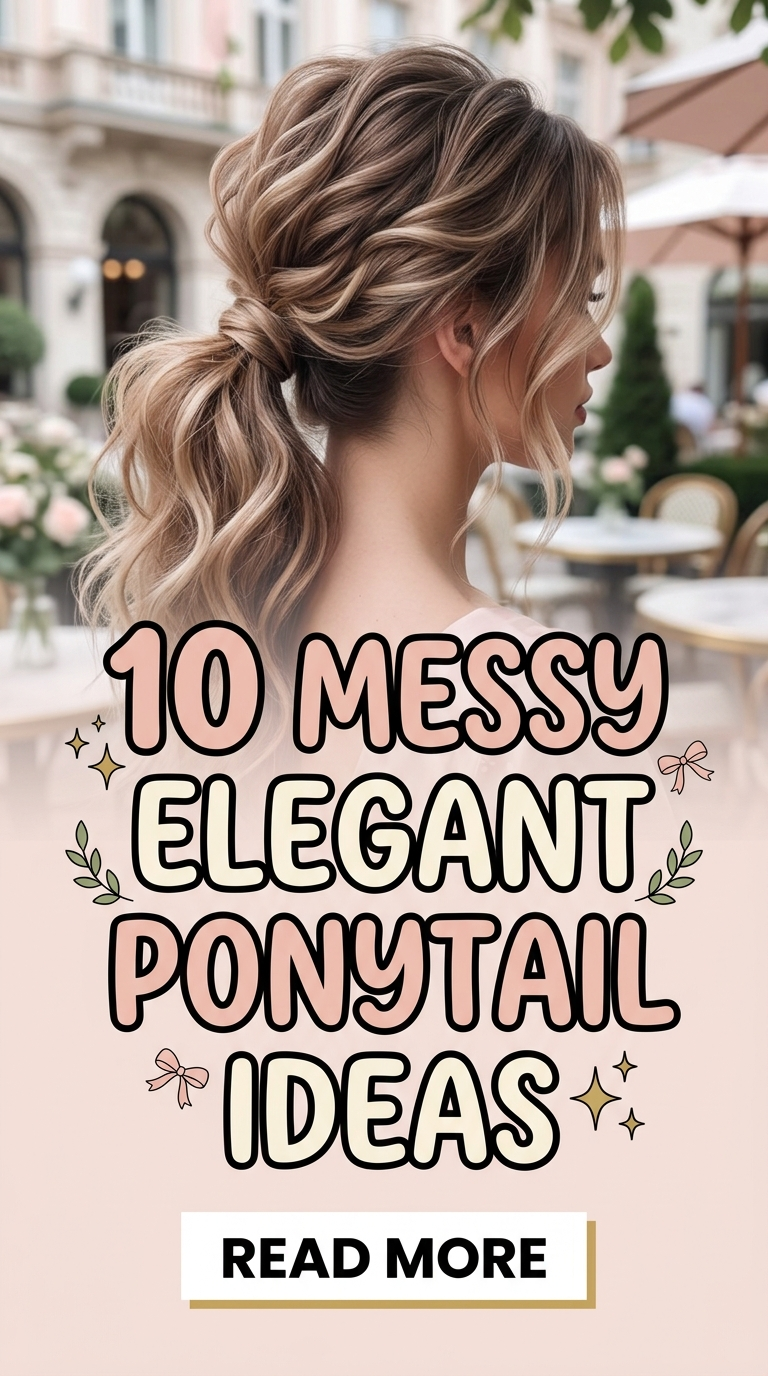 10 Messy Elegant Ponytail Ideas
