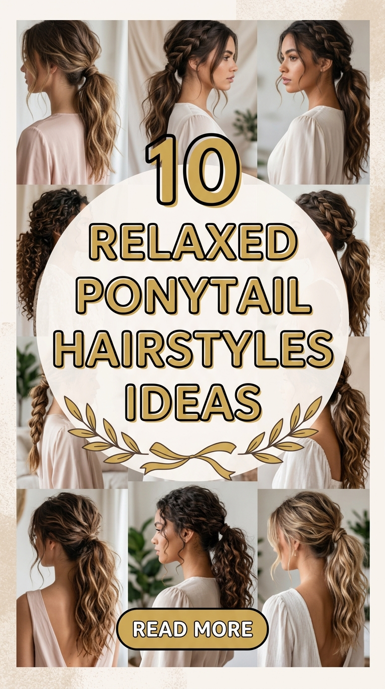 10 Relaxed Ponytail Hairstyles Ideas