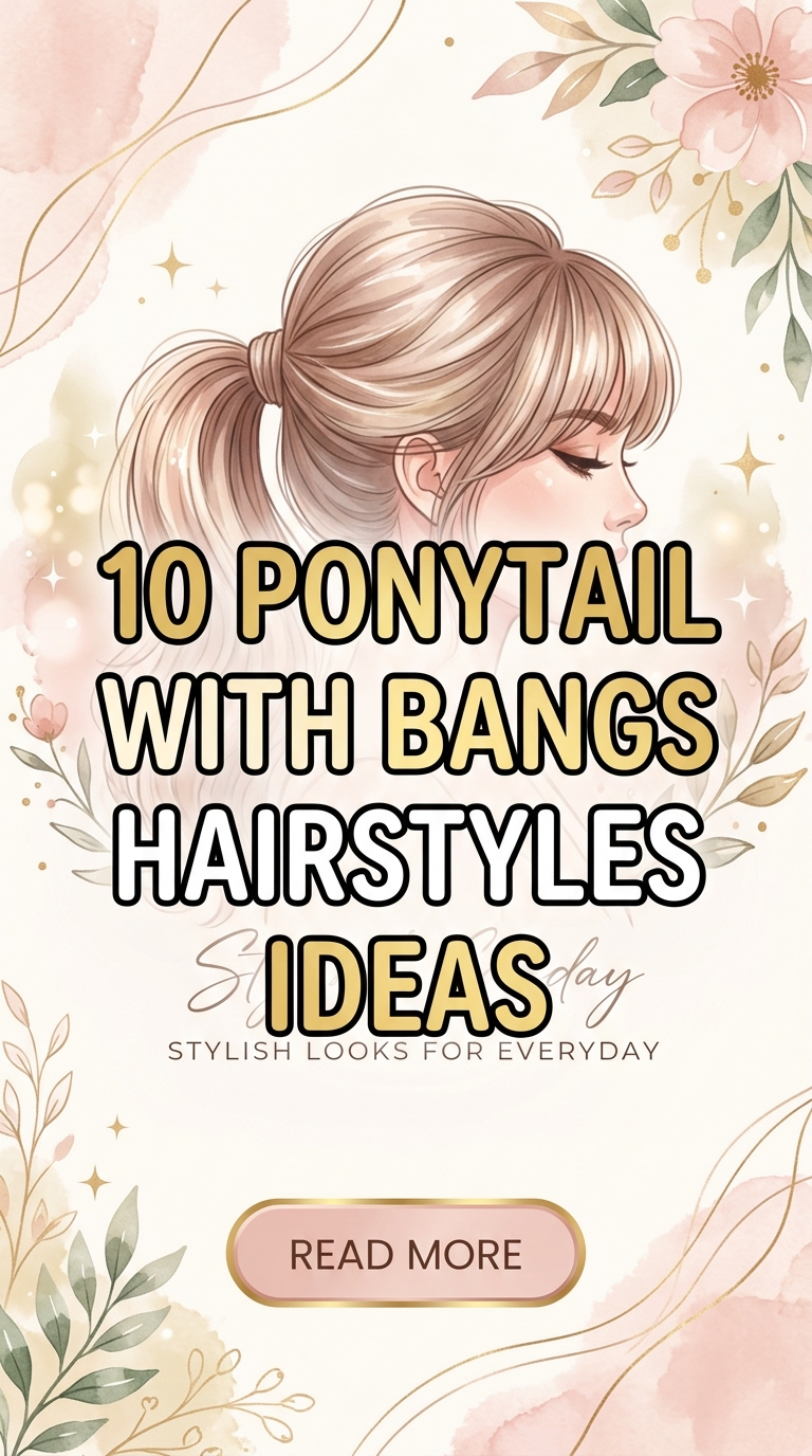 10 Ponytail With Bangs Hairstyles Ideas