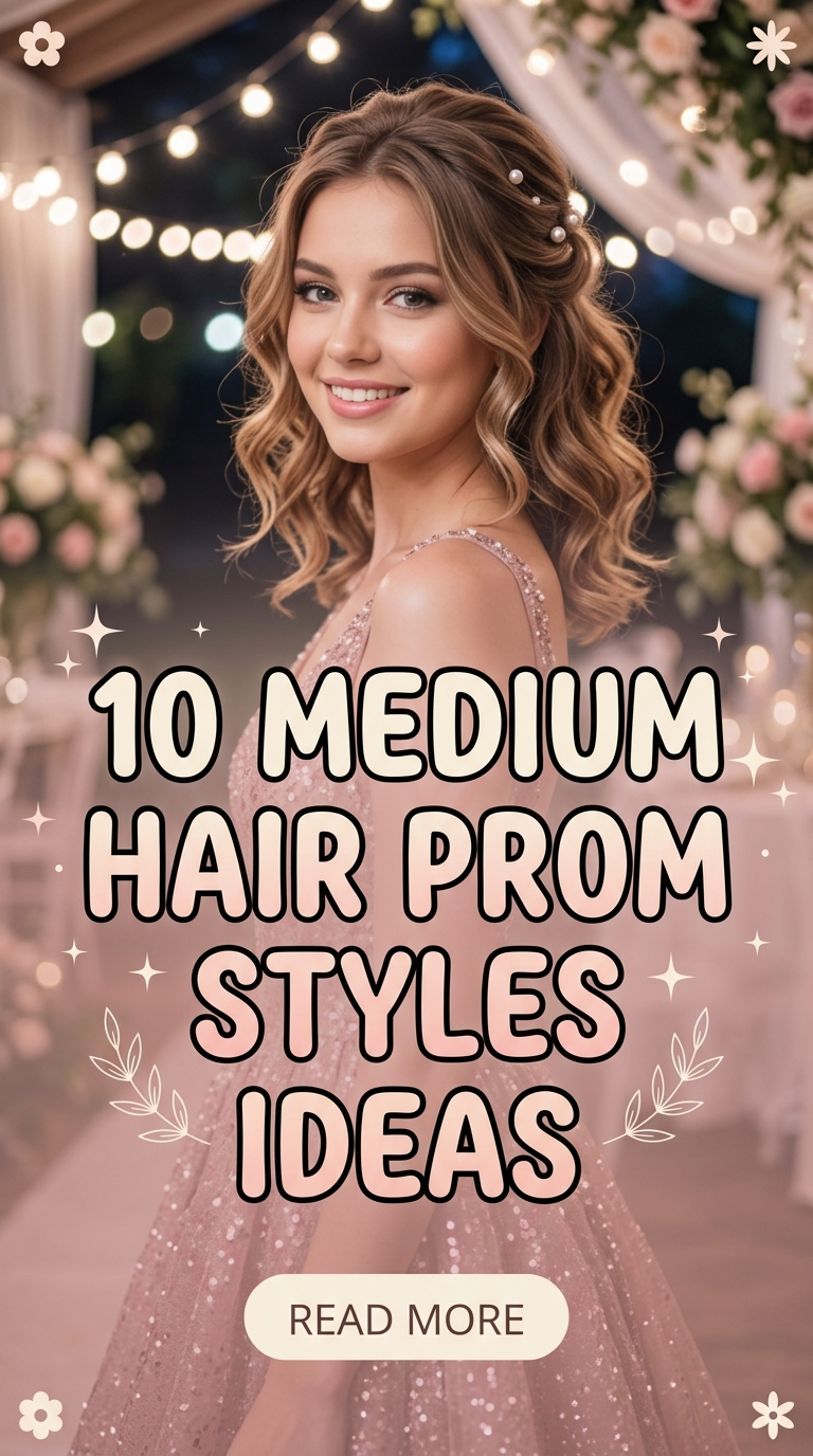 10 Medium Hair Prom Styles Ideas