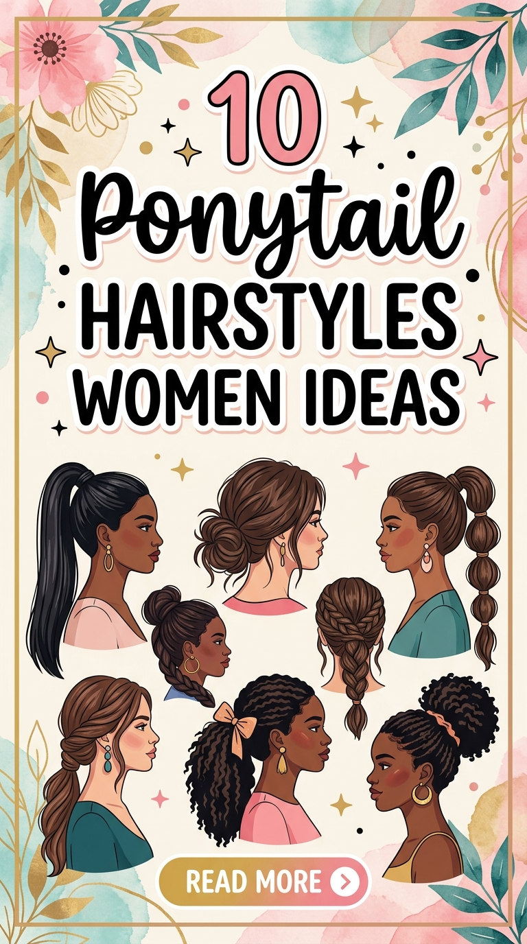 10 Ponytail Hairstyles Women Ideas