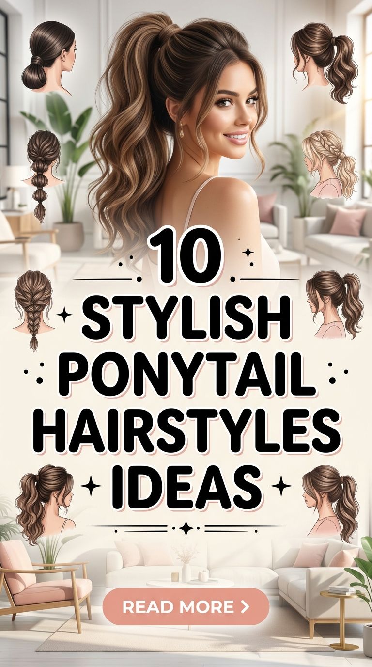 10 Stylish Ponytail Hairstyles Ideas