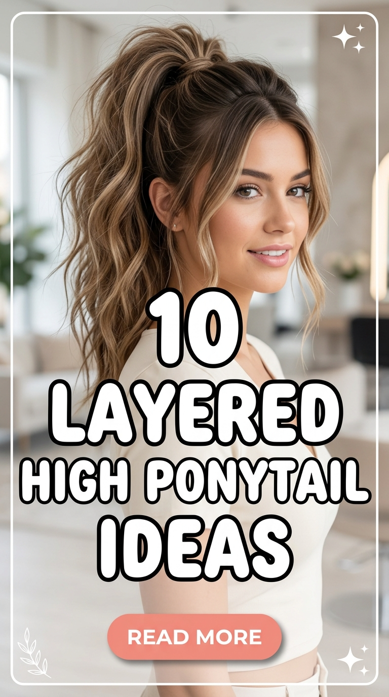 10 Layered High Ponytail Ideas